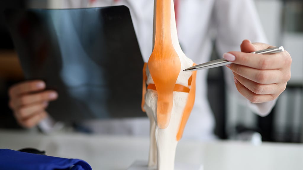 rheumatologist explaining the patient’s issue