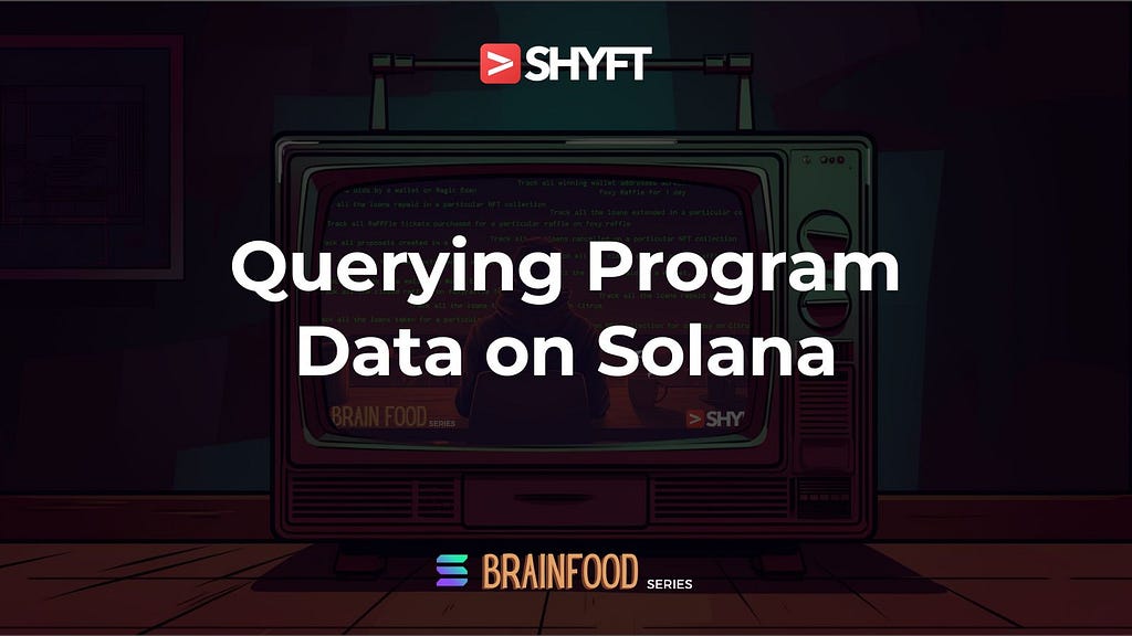 Querying program data on Solana, graph ql apis