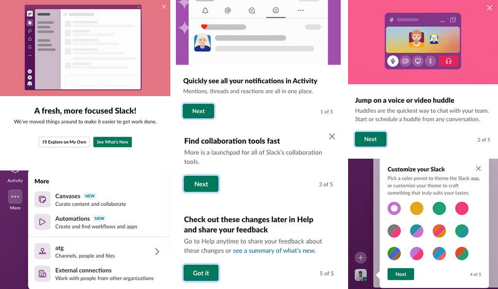 A brief on the changes as shown on Slack’s introduction