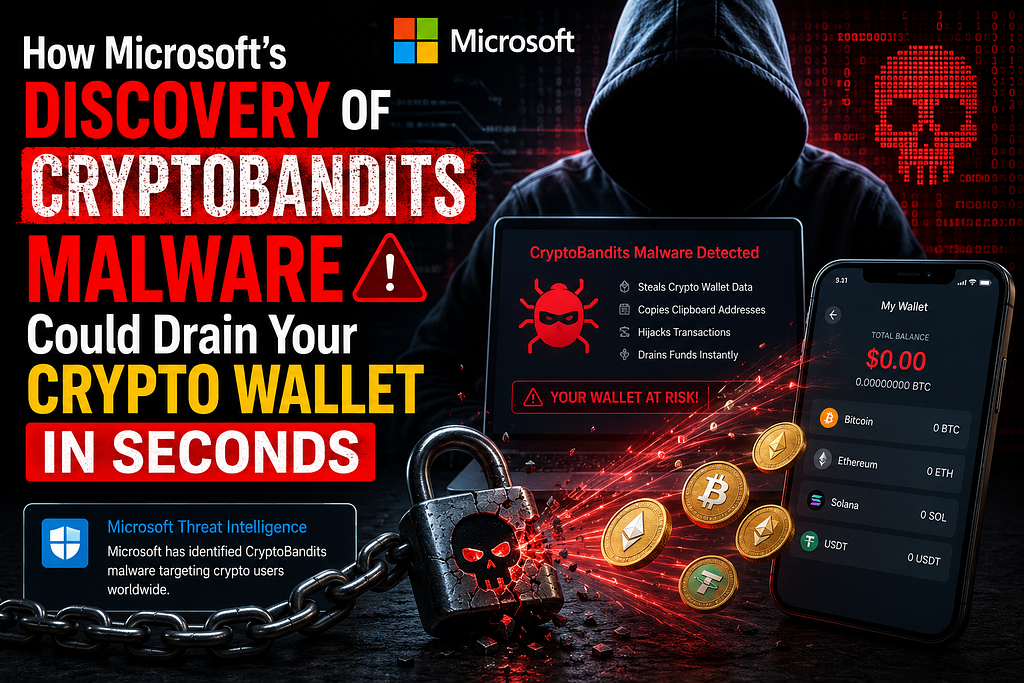 How Microsoft’s Discovery of CryptoBandits Malware Could Drain Your Crypto Wallet in Seconds