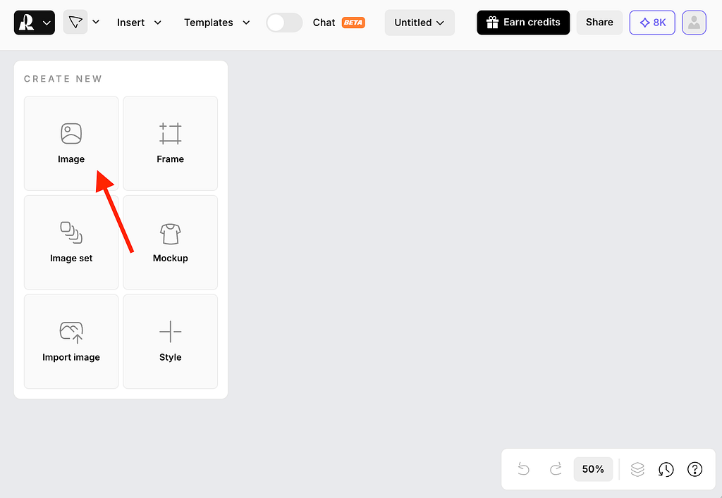Recraft image editing dashboard. Image by Jim Clyde Monge