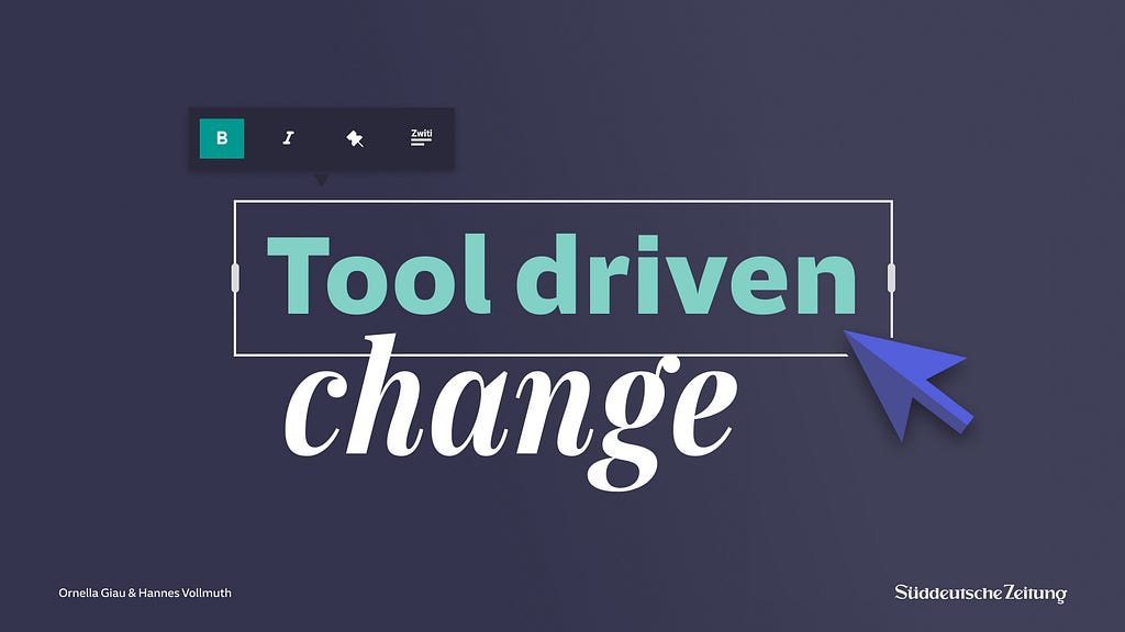 tool drive change at SZ