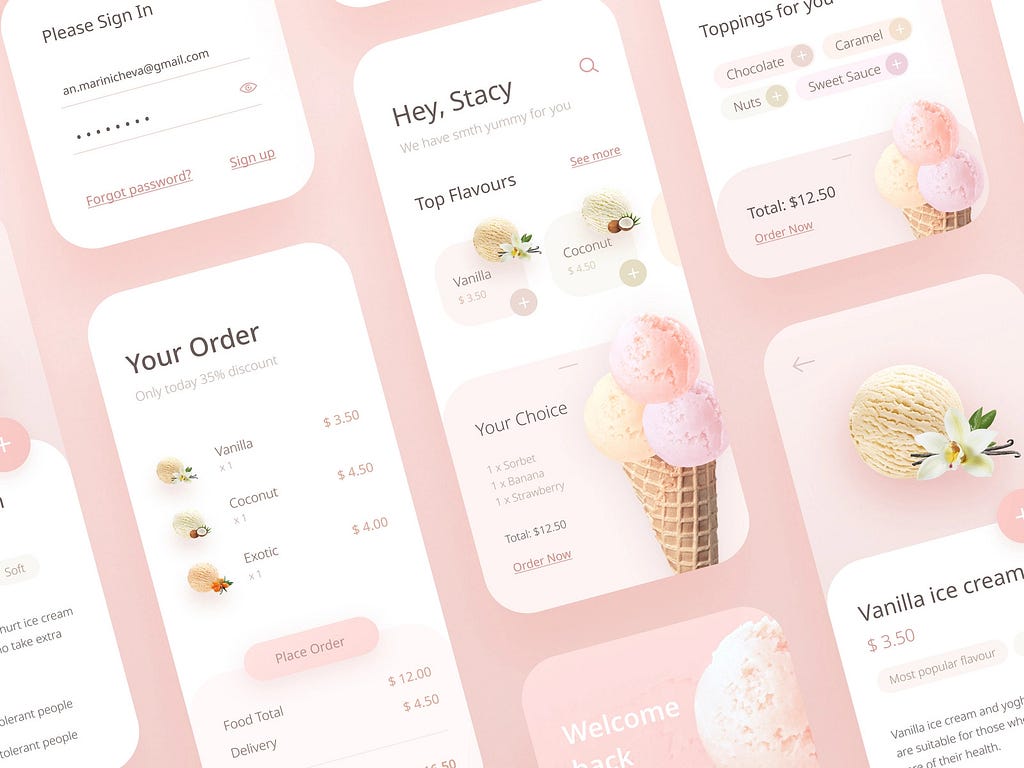 Ice Cream — Part 3 UI Design