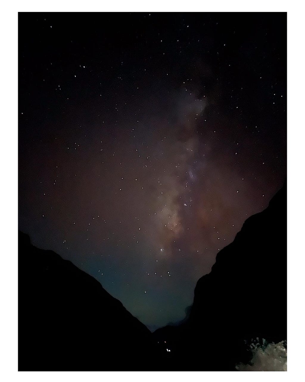 The milky way from the Himalayas, Nepal