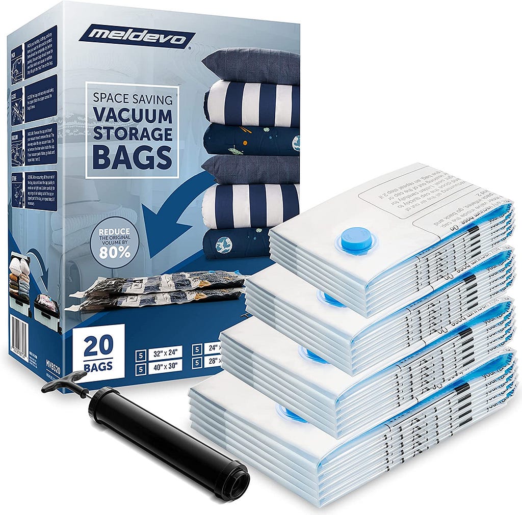 Vacuum storage bags