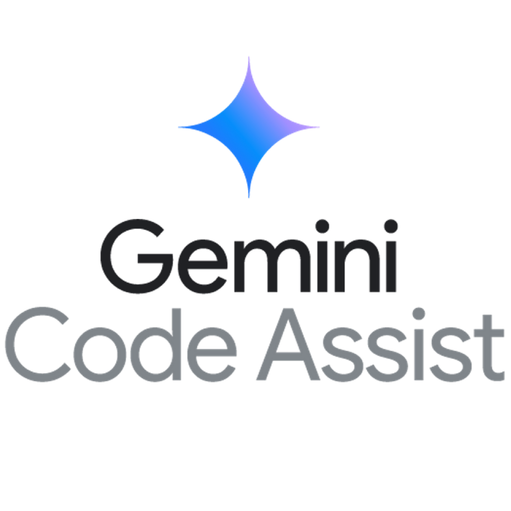 Gemini 4-point start logo with wording “Gemini Code Assist”