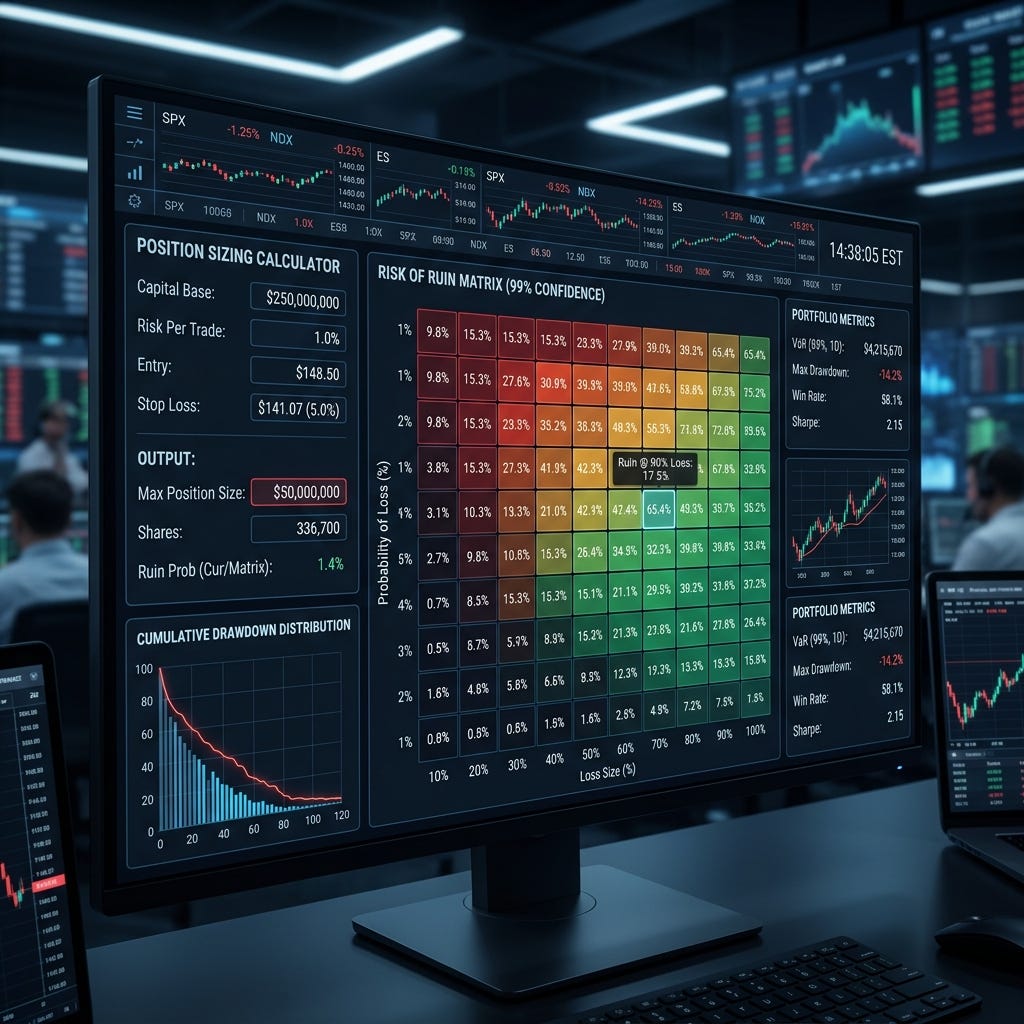 The Mathematics of Survival: Why Your Win Rate Doesn’t Matter if Your Sizing is Wrong