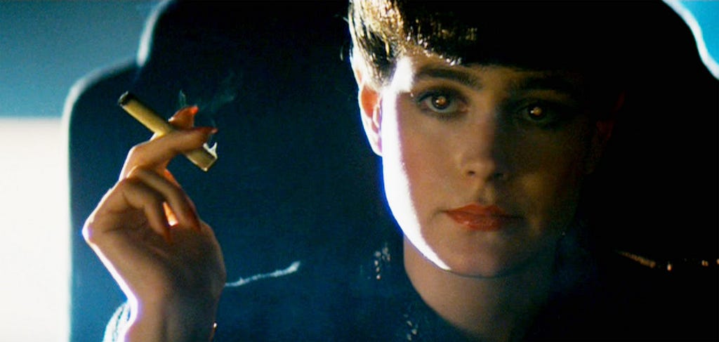Sean Young as the replicant Rachel in Blade Runner
