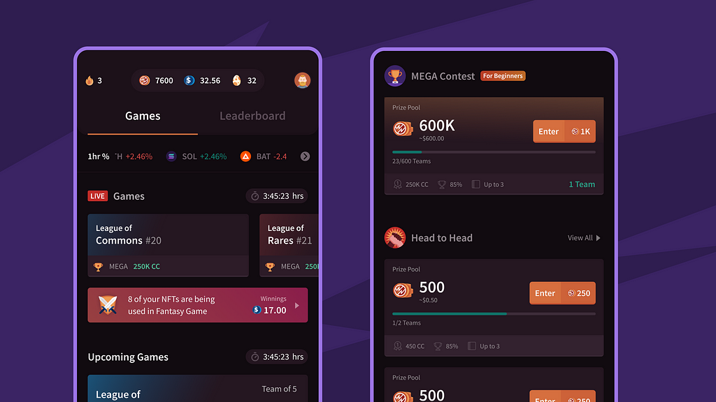 Fresh New UI for the Crypto Fantasy on OWN