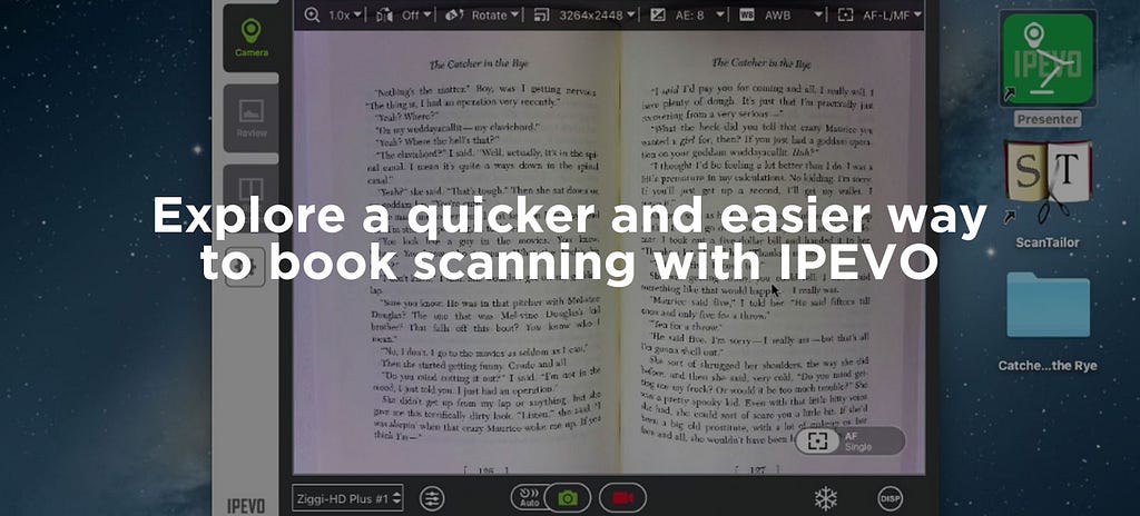 Explore a quicker and easier way to book scanning with IPEVO