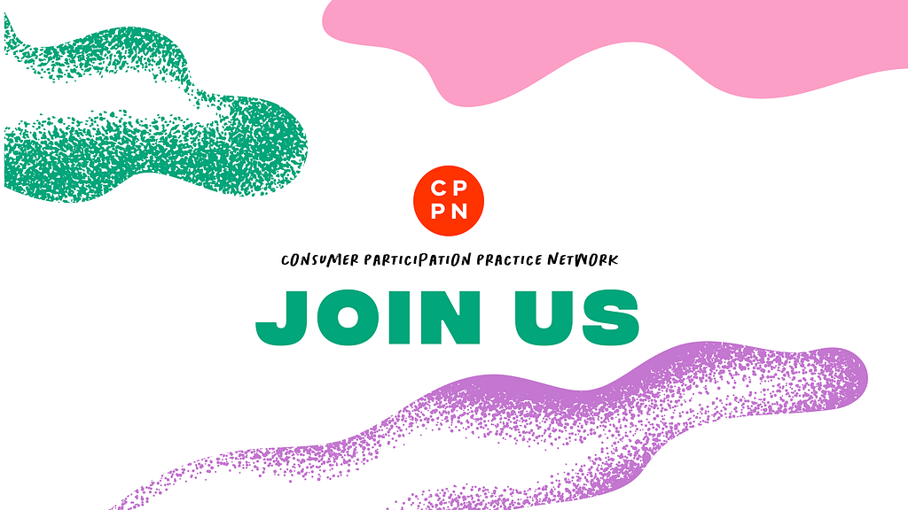 Join us text and CPPN logo on colourful background