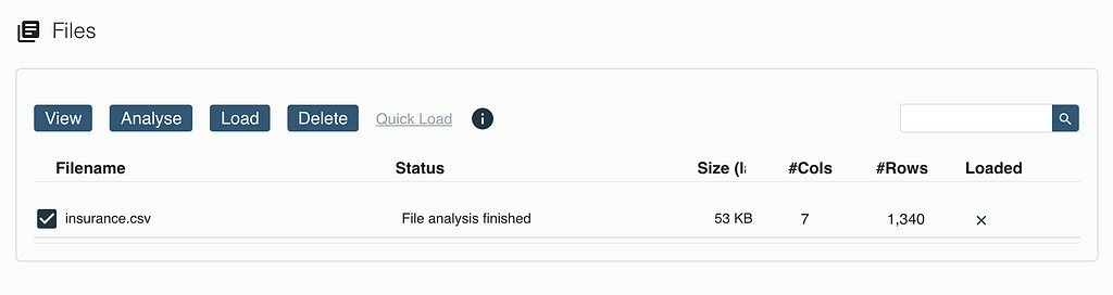 The Record Evolution data science workbook: loading data to the platform