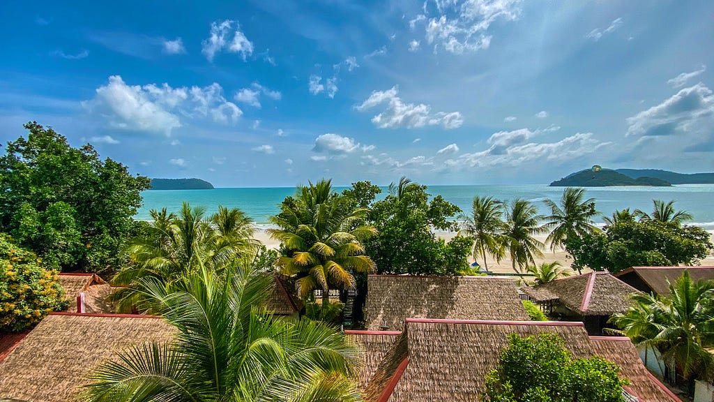 View of Cenang Beach from above