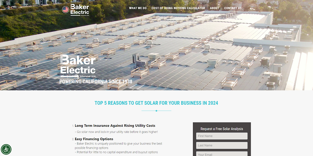 Baker Electric home page