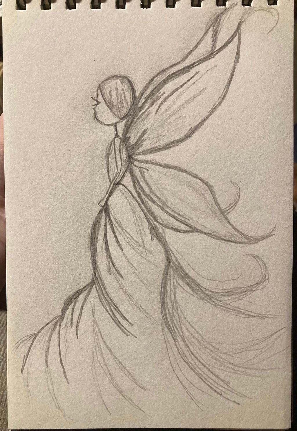 drawing of a fairy