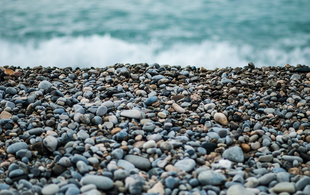 pebbles on a beach