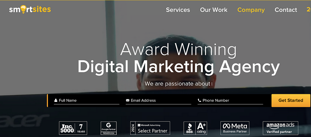 SmartSite website page for Digital Marketers insight- SS by Author