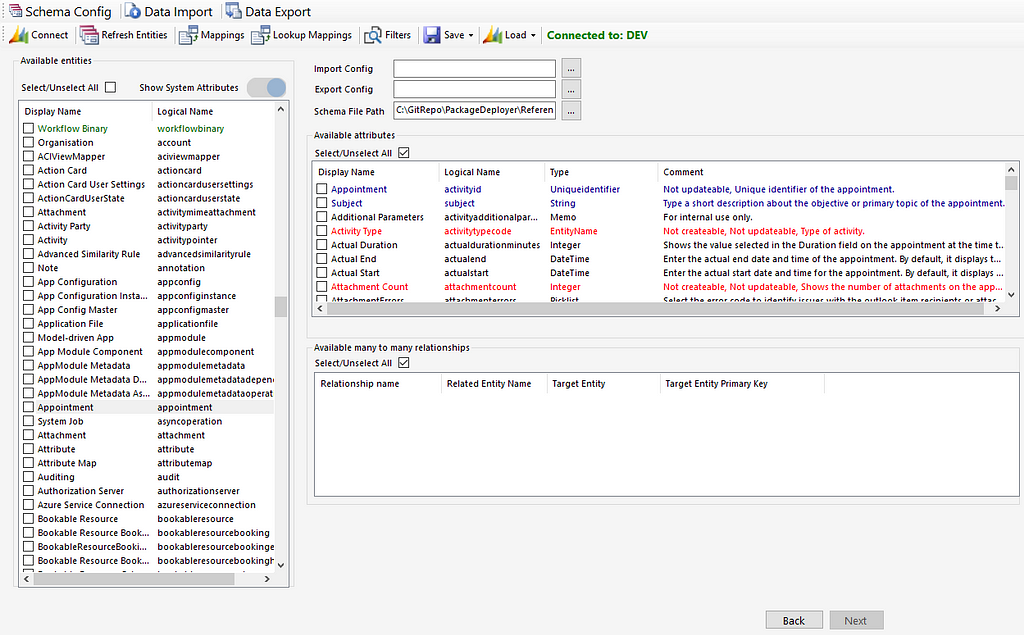 CDS Data Migrator screenshot