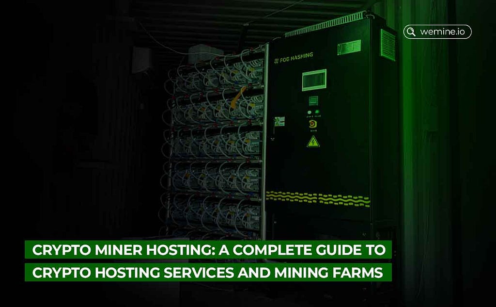 Wemine Crypto Miner Hosting and Mining Farms ranging from passive income