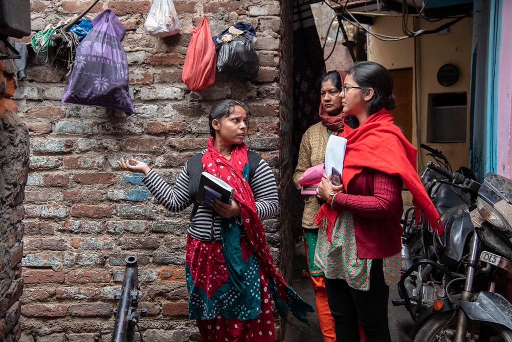 Haqdarshaks working in the community