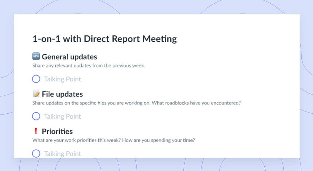 https://fellow.app/meeting-templates/1-on-1-with-direct-report-government-meeting-agenda/?from=81