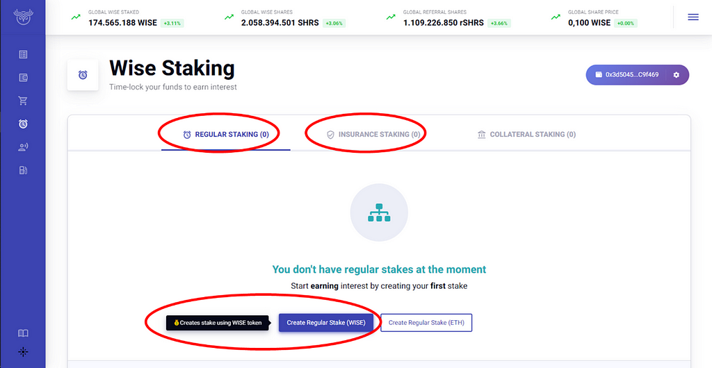 4. Choose a WISE Token staking variant— How to stake WISE Token