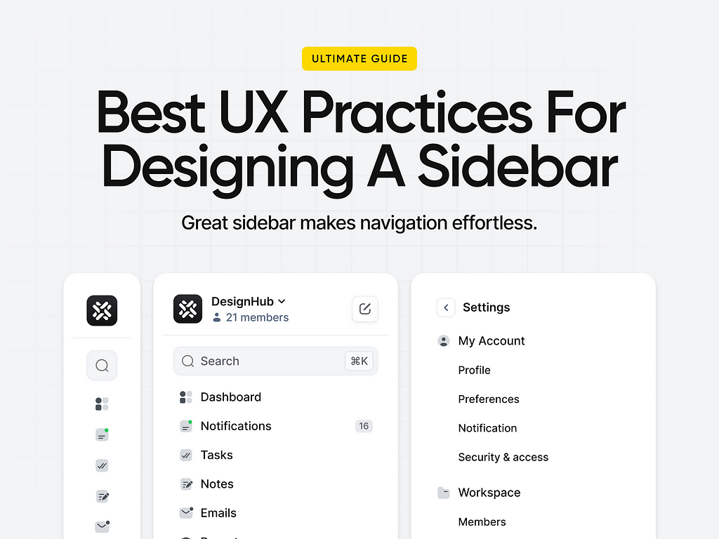 Best UX Practices for Designing a Sidebar