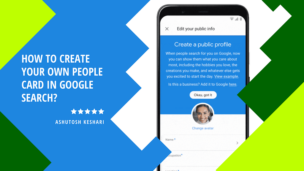 How to Create Your Own People Card in Google Search?