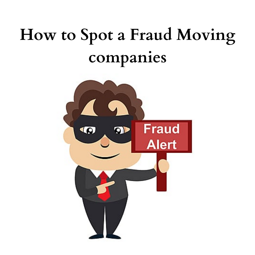 How to Spot a Fraud Moving companies