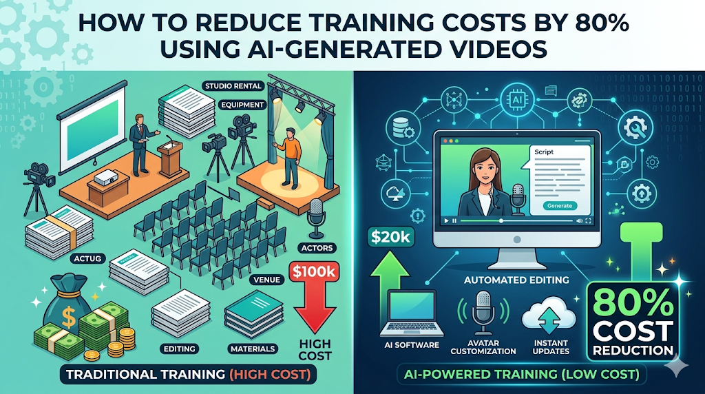How to Reduce Training Costs by 80% Using AI-Generated Videos