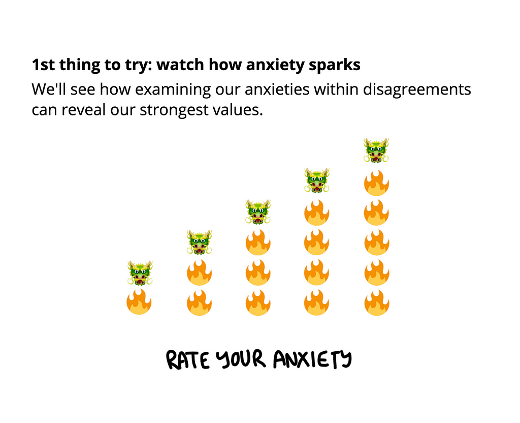 1st thing to try: watch how anxiety sparks