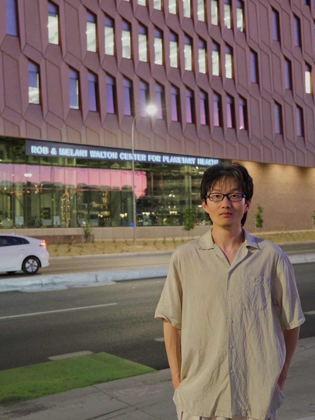 Dongping Song and the Global Future Laboratory at Arizona State University. Photo by Chi Tian