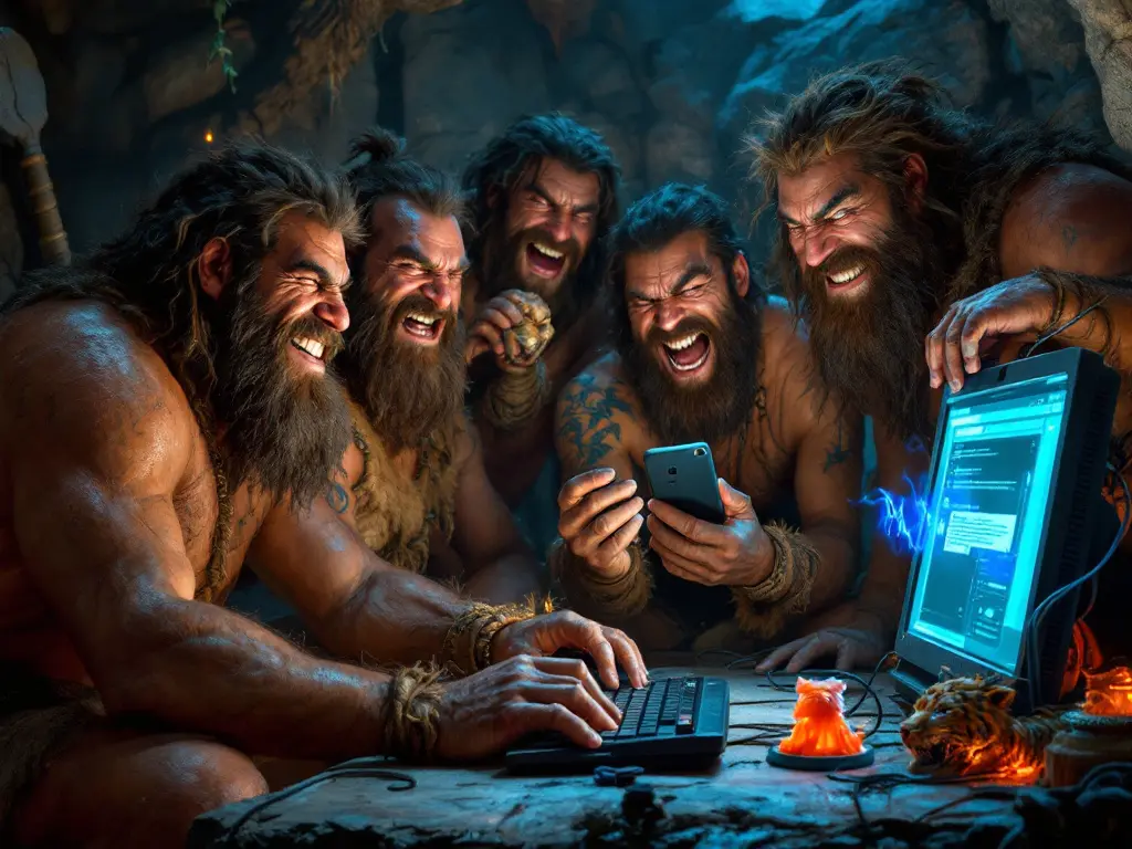 Why I think we’re computing cavemen?