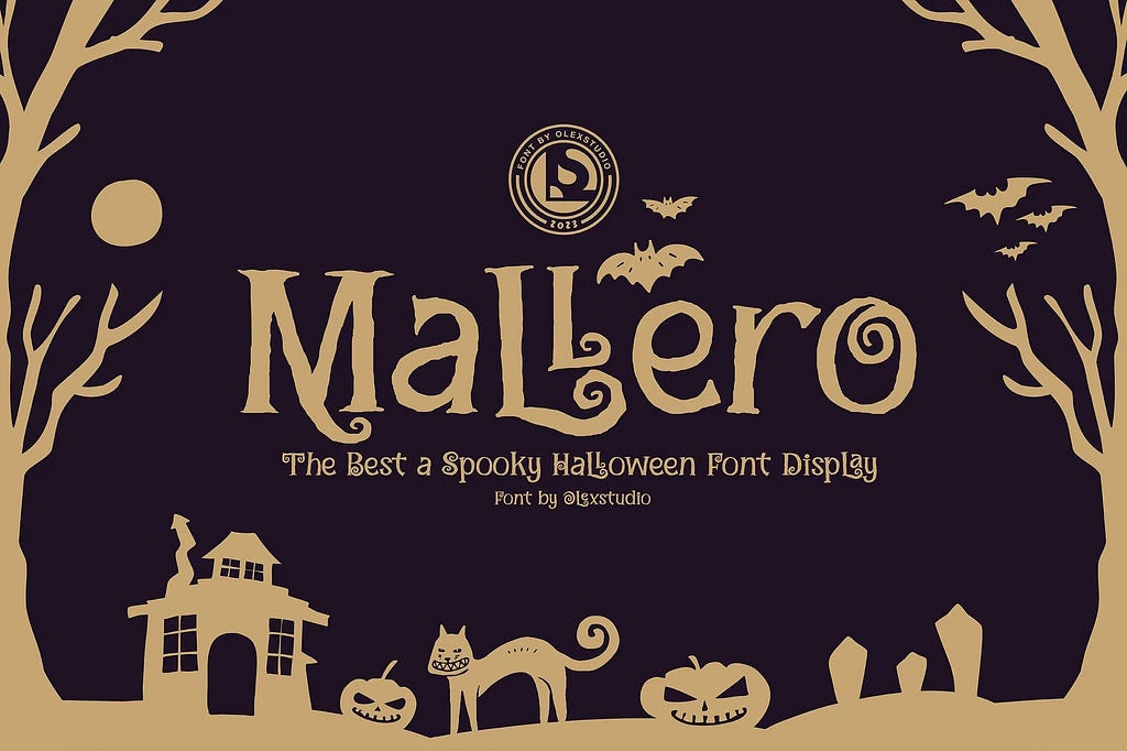 MALLERO — Halloween Font Display