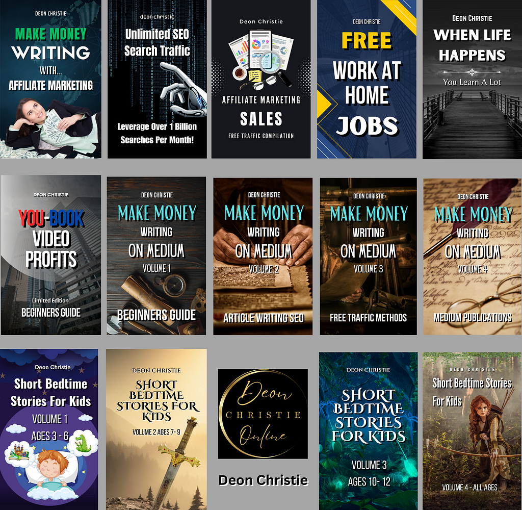 Turn Medium Articles Into Profitable eBooks Completely Free Collection Of Published eBooks By Deon Christie