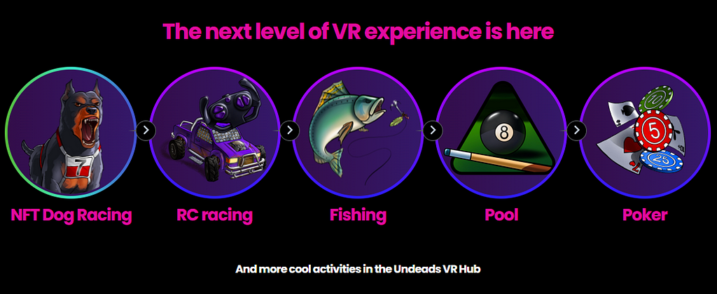 Undeads Virtual Reality Activities
