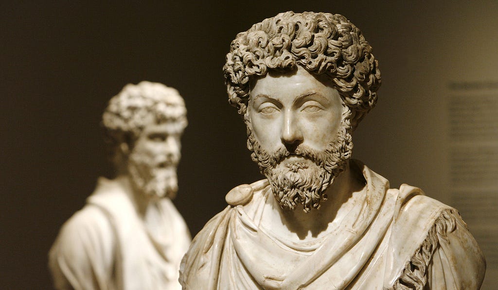 image of bust of Marcus Aurelius for article titled “Ancient Remedies for Modern Problems” on The Creative Mind