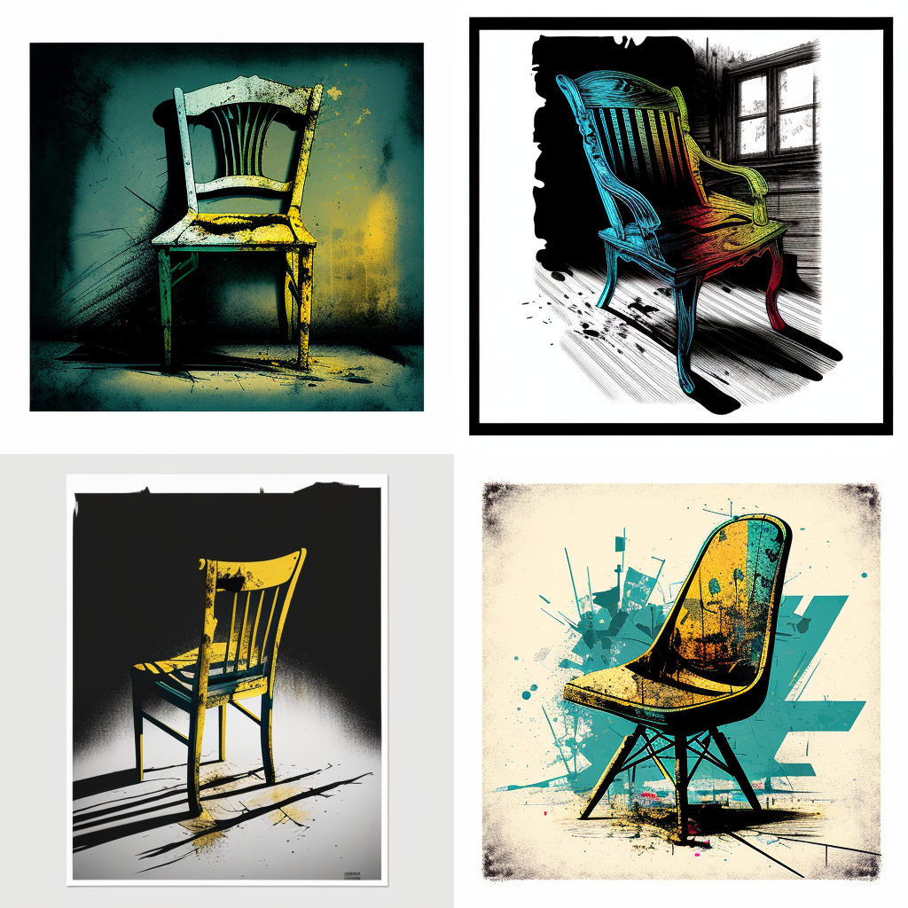 chairs, print