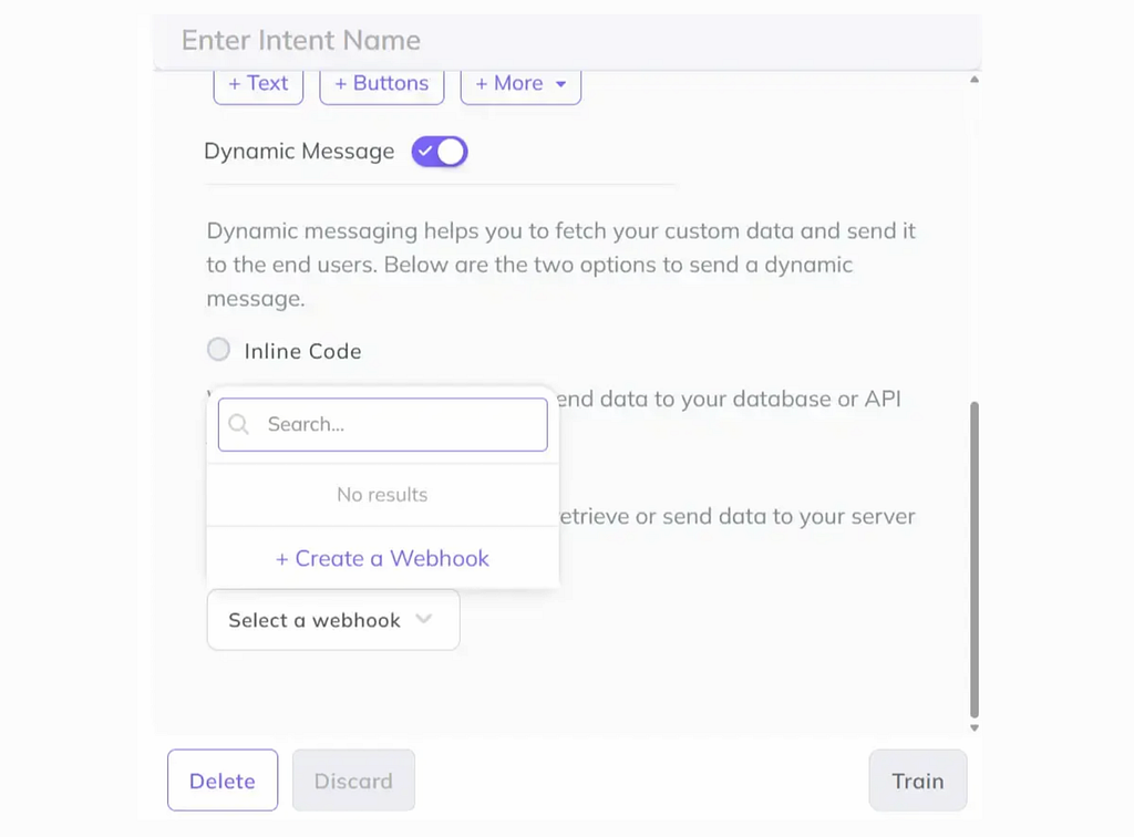 Use inline code to push and pull data information from your internal data sources