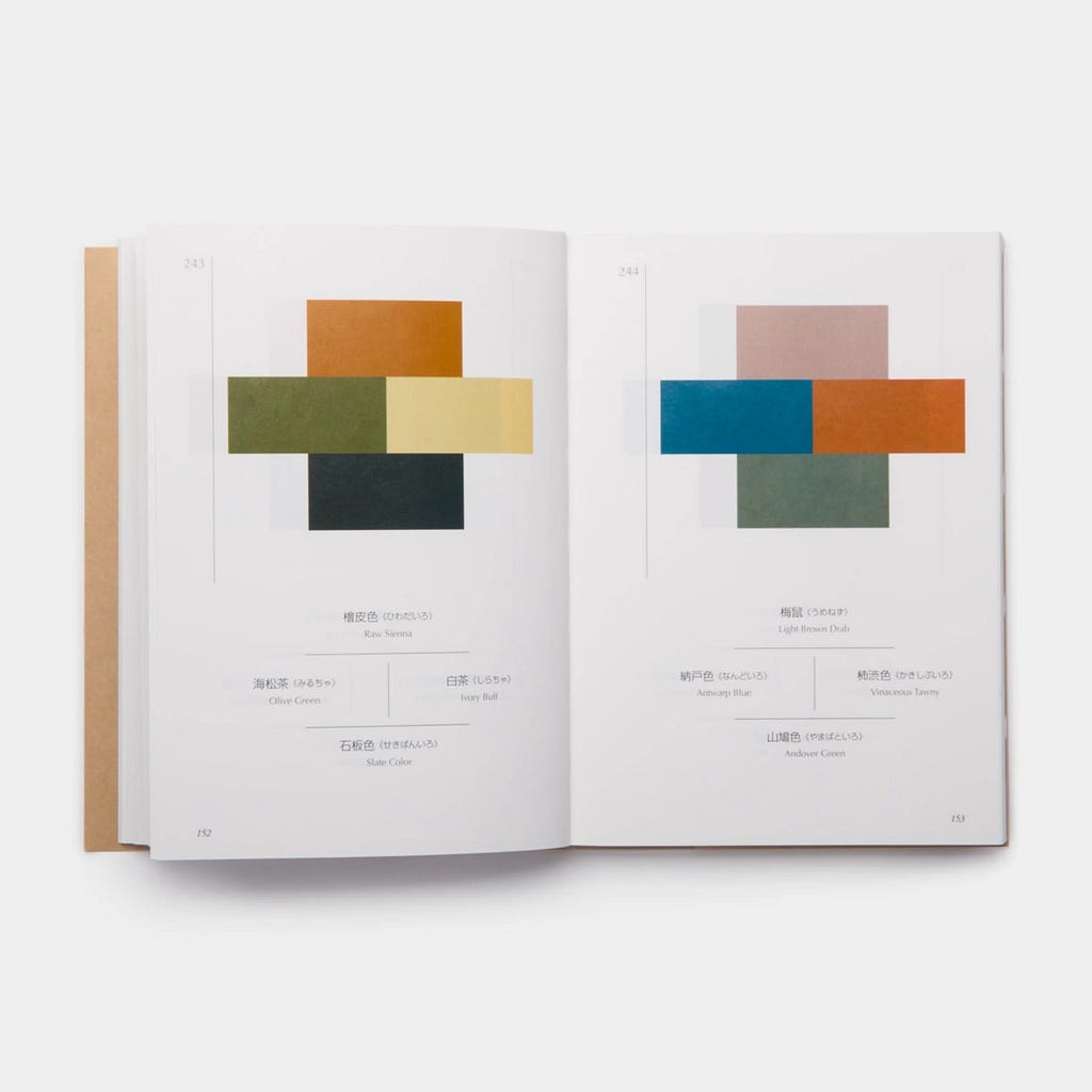 A page of the book “Dictionary of Color Combinations vol. 1”