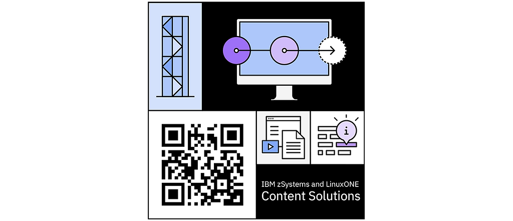 IBM zSystems and LinuxONE Content Solutions sticker