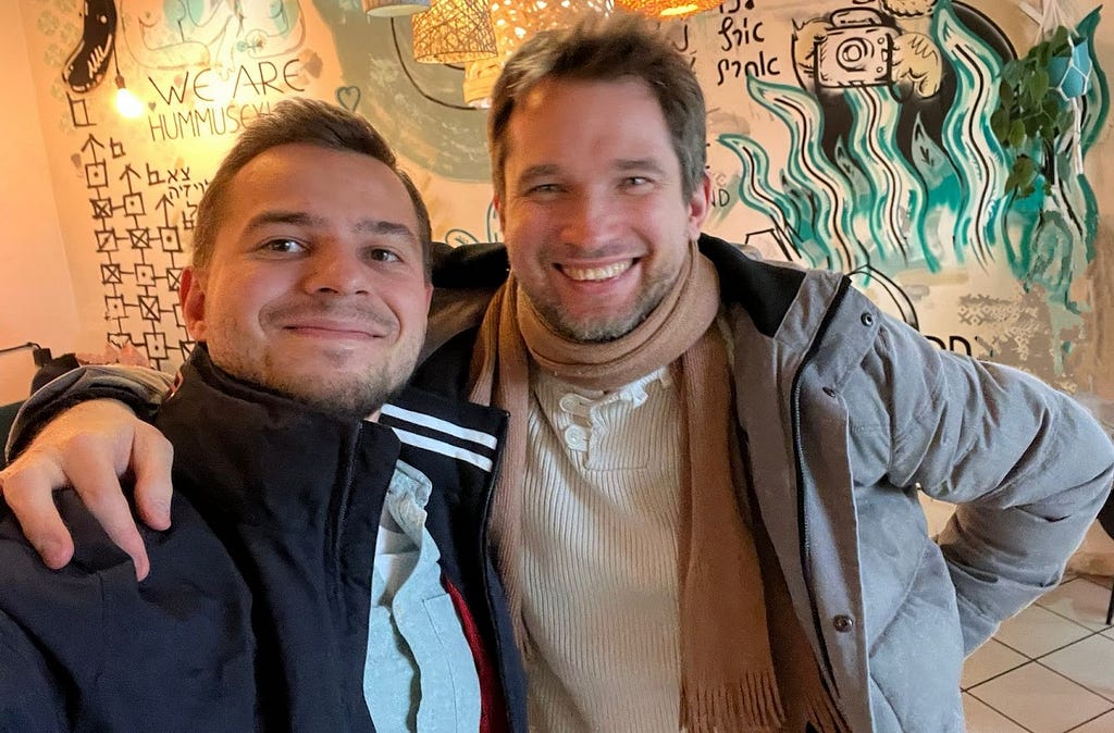 Workee founder, Ihor, together with Borys, our founding partner.