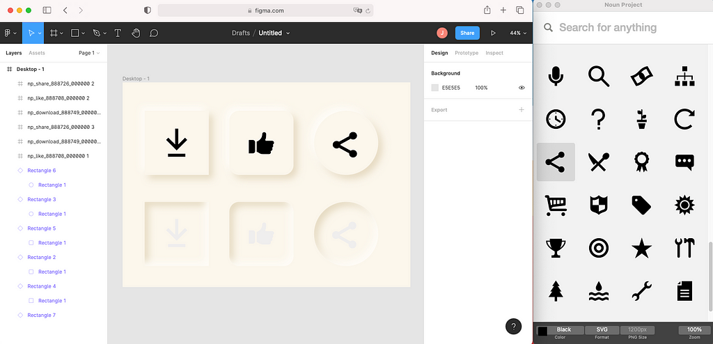 Add Noun Project icons to Figma instantly with the Noun Project App for Mac. Drag and drop unlimited icons royalty-free with Noun Pro. Change icon color and import icons as vector SVG’s into your Figma file.