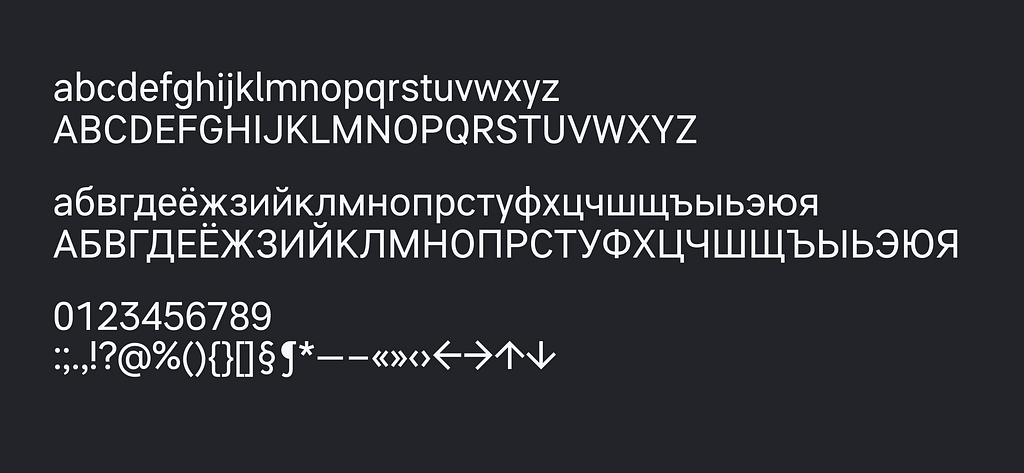 X5 Sans UI symbols set