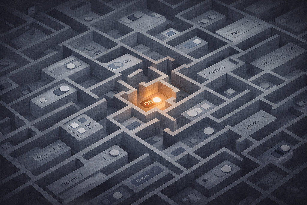 Visual metaphor for buried settings and false choice | Kuldeepsinh Jadeja