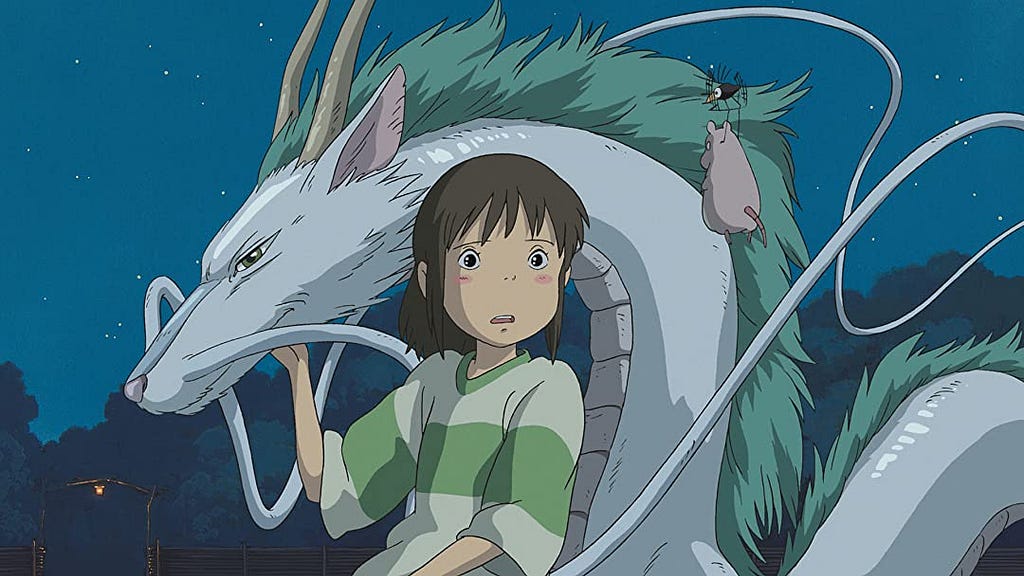 a girl and a white dragon