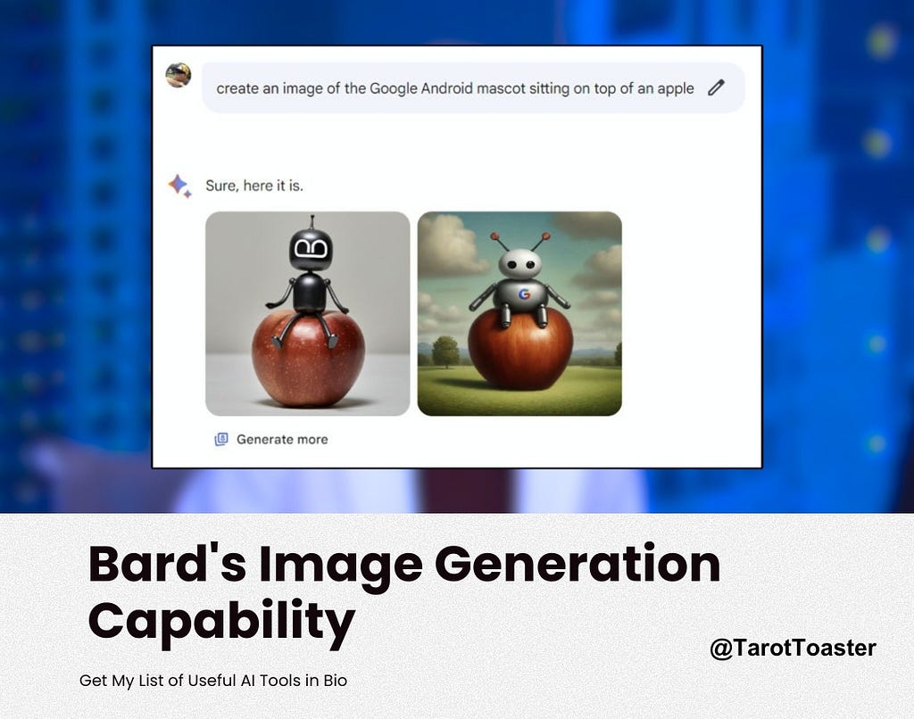 Bard’s Image Generation Capability