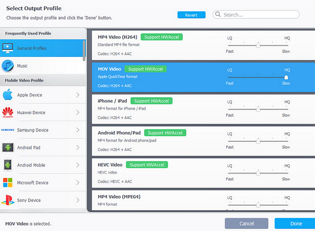 Export Video from VideoProc Converter AI