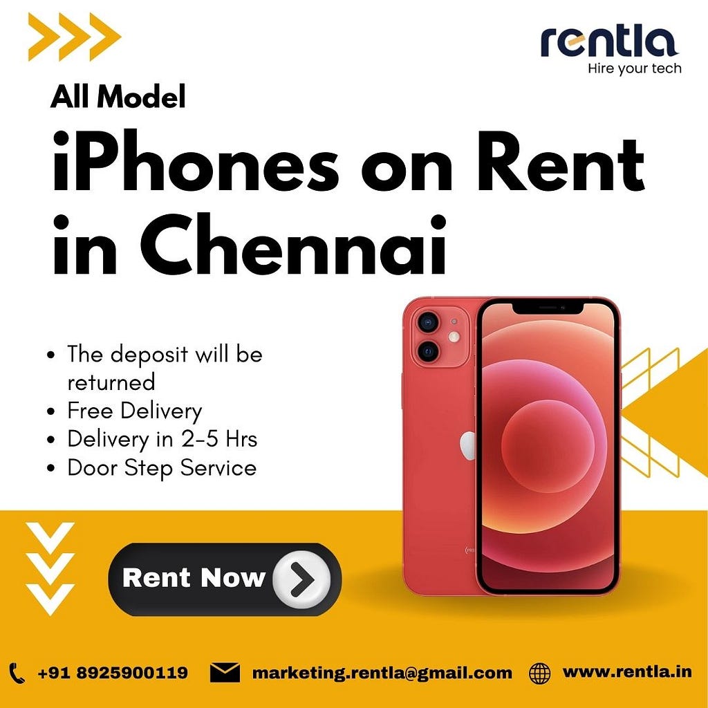 iPhones for Rent in Chennai