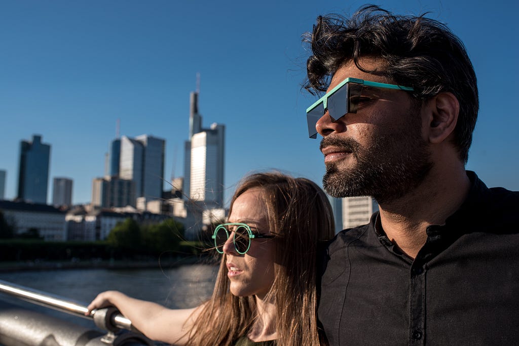 Absolutely against the ordinary sunglasses (and brand)created by a newcomer in Frankfurt